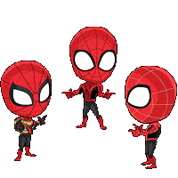Spider Pac Spider-Man Pointing at Spider-Man Chibi Meme