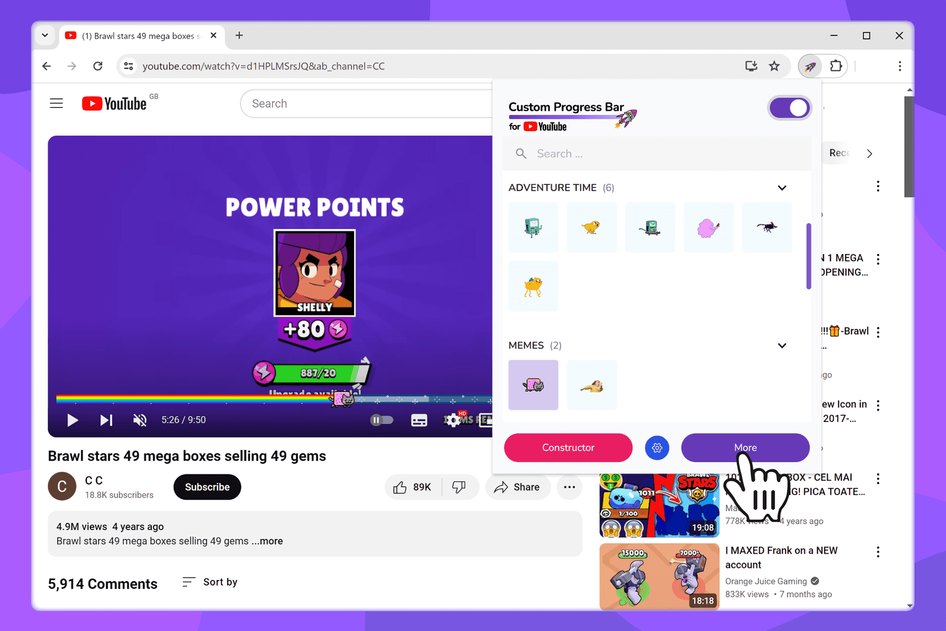 Customize the video progress bar — fast and beautiful