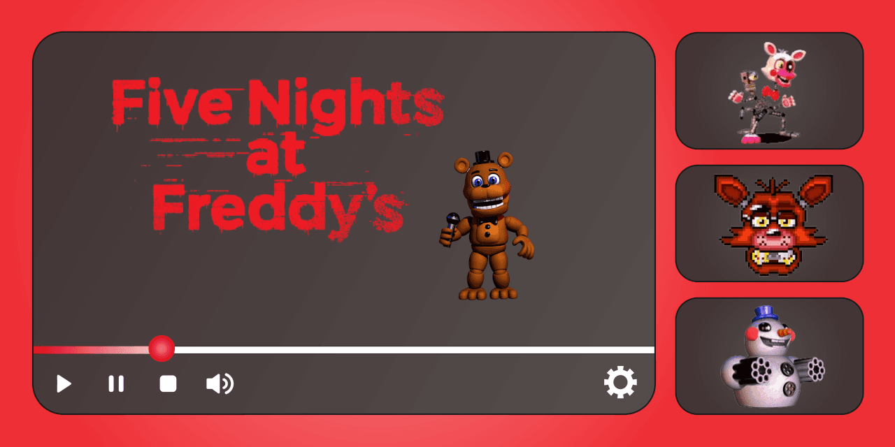 Five Nights at Freddy's Progress Bar Collection for YouTube