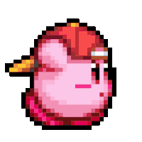 Kirby in a Cap
