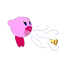 Kirby Inhaling Food