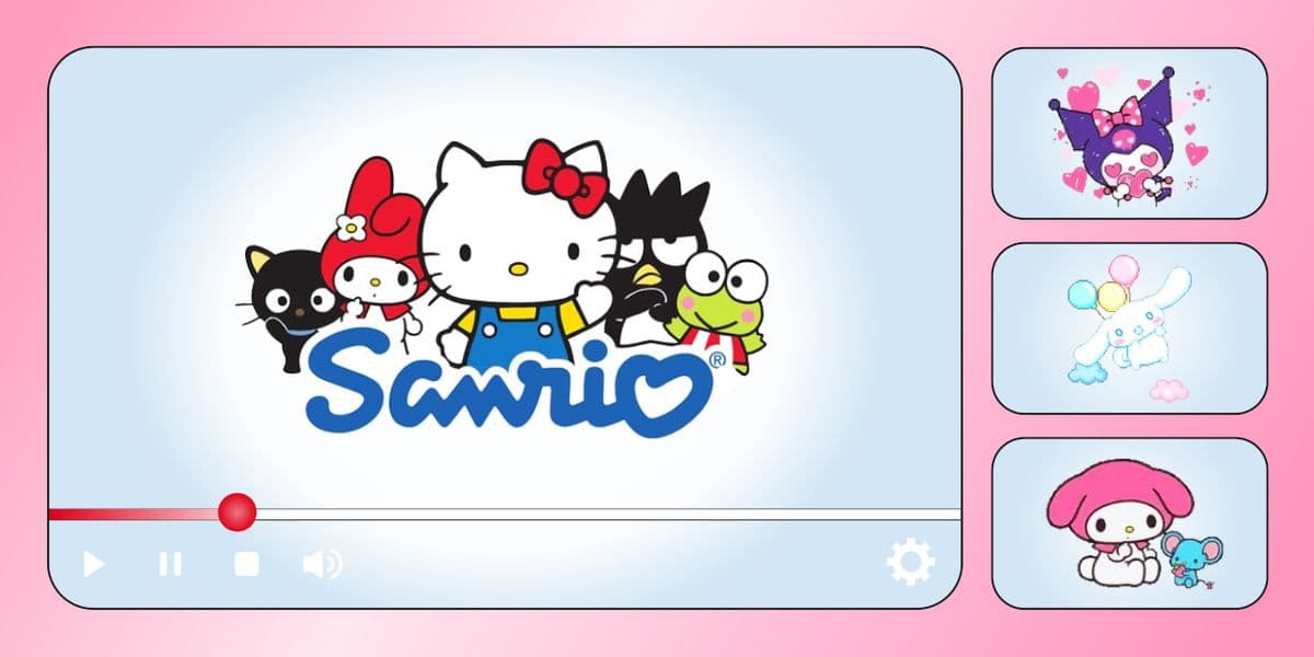 Sanrio Progress Bar Collection for YouTube cover - custom-progressbar.com