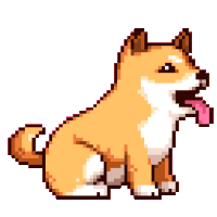 Shiba Inu Dog Pixel
