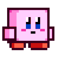 Square Kirby Pixel
