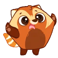 Surprised Red Panda