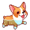 Swimming Corgi Dog progress bar preview