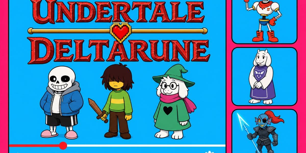Undertale and Deltarune collection cover - custom-progressbar.com - custom-progressbar.com