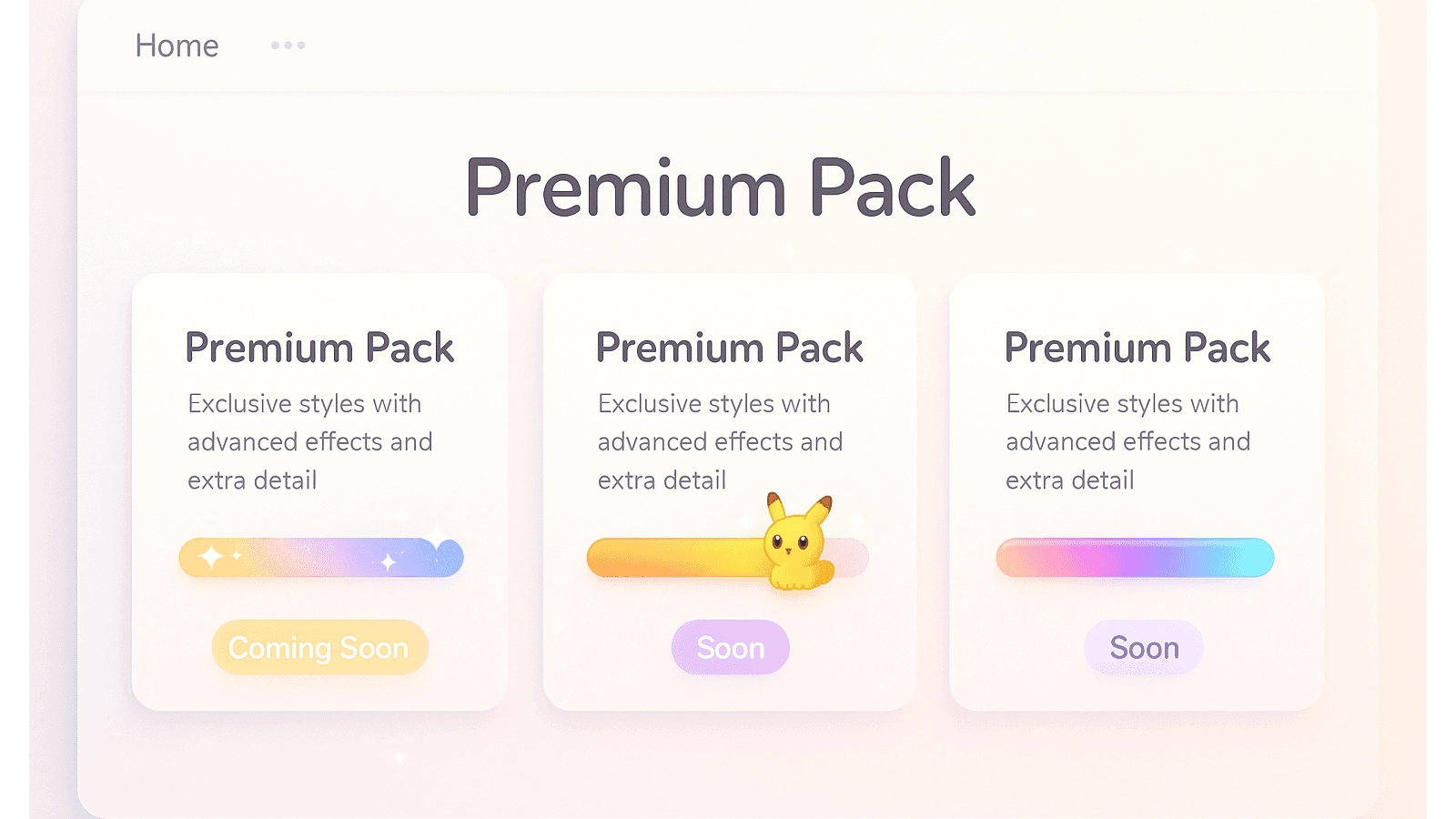 Premium Packs (soon)