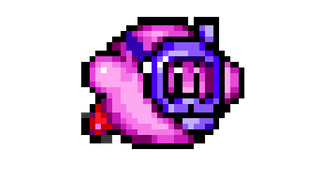 Kirby Swim Pixel