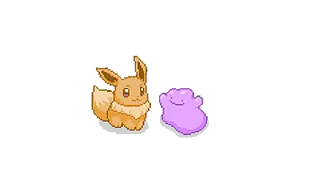 Pokémon Eevee and Ditto