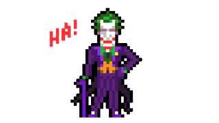 DC Joker Laughing Pixel