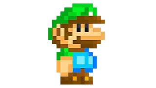 Super Mario 8-Bit Luigi Walking Pixel