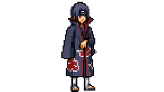 Naruto Itachi Uchiha Pixel