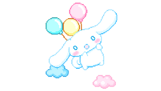 Sanrio Cinnamoroll Flying Balloons Pop Pixel