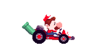 Funny Mario Kart Mario Pixel