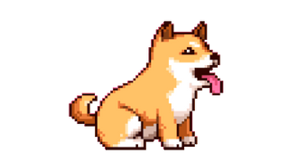 Shiba Inu Dog Pixel