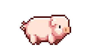 Cute Pig Pixel