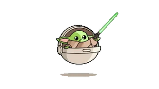 Star Wars Baby Yoda with Lightsaber
