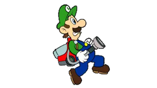 Luigi's Mansion Luigi with Vacuum