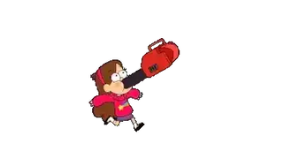 Gravity Falls Mabel and Leaf Blower
