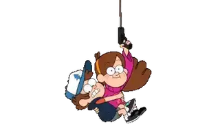 Gravity Falls Mabel and Dipper Grappling Hook Jump