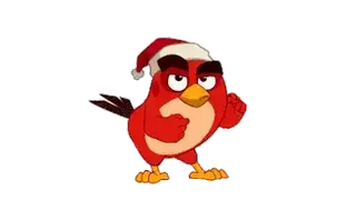 Angry Birds Christmas Red Bird Santa Hat
