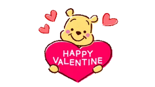 Winnie The Pooh Happy Valentine's Day