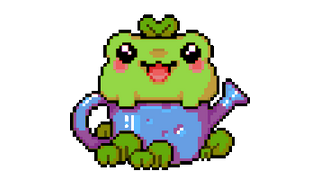 Cute Cottagecore Aesthetic Frog