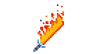 Minecraft Flaming Sword