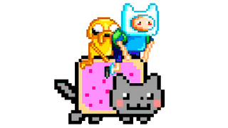 Nyan Cat Adventure Time Finn and Jake Meme