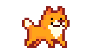 Pixel Shiba Inu Dog