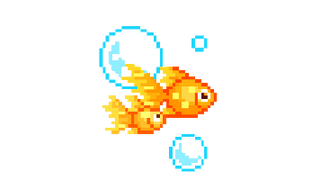 Cute Goldfish Pixel