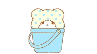 Sanrio Marumofubiyori in a Bucket