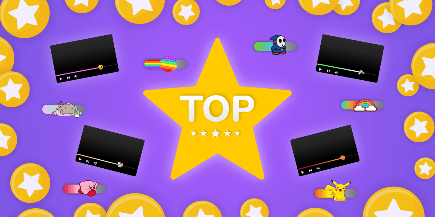 Top Custom Progress Bars for YouTube preview - custom-progressbar.com